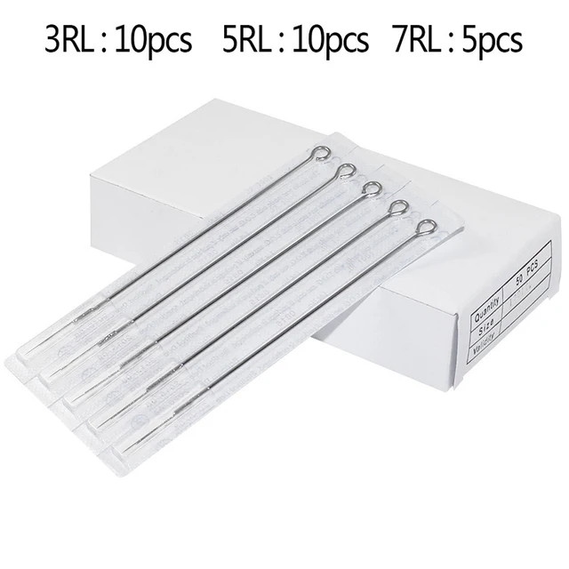 25pcs Disposable Tattoo Needles Mix Needles 25PCS/Boxes 3Size 3RLx10PCS,5RLx10PCS,7RLx5PCS Tattoo Needle Medical Stainless Steel 25pcs Disposable Tattoo Needles Mix Needles 25PCS/Boxes 3Size 3RLx10PCS,5RLx10PCS,7RLx5PCS Tattoo Needle Medical Stainless Steel
