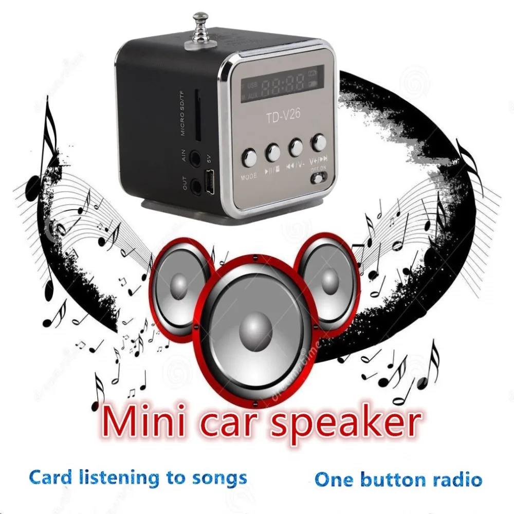 Портативный микро-tf USB Mini Динамик музыкальный плеер Портативный fm-радио стерео телефон ноутбук MP3 MP4 плеер мини Динамик - изображение