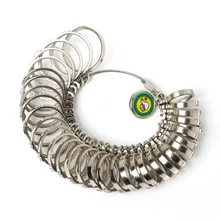 Стандартное ювелирное изделие инструмент 1 комплект 33 шт. металлический кольцевой фильтр палец, кольцо измерительный комплект для установки манометра ювелирное оборудование