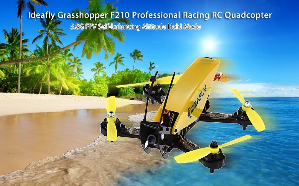 Ideafly Grasshopper F210 5.8G FPV 230km/h Professional Racing Drone - ARF