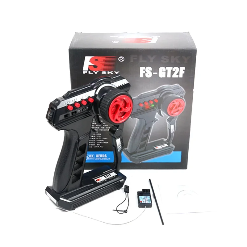 

FlySky FS-GT2F radio system 2CH 2.4GHz Transmitter With FS-A3 Receiver waterproof version optional For Rc Car Boat