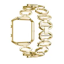 HL роскошный браслет из нержавеющей стали смарт часы ремешок+ чехол для Fitbit Blaze Прямая oct24