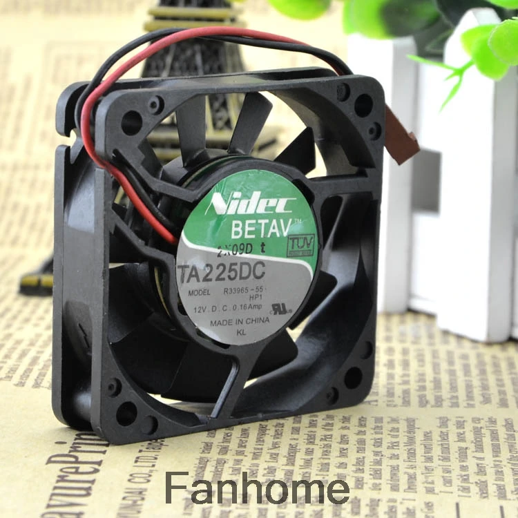 Для шасси-вентилятор Nidec 6 см 6015 12 V 0.16A R33965-55 в форме ручки с двумя шарами