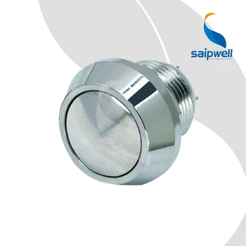 

Resetable Type Waterproof IP65 Mini Button Switch / Round Shape Metal Push Button Switch (SP12-A6)