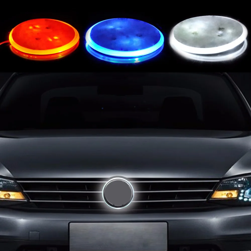 

DWCX Car Styling 82mm Waterproof Background Tail Badge Emblem Logo LED Light Lamp Sticker Auto Emblems for BMW 3 5 7 Series X3