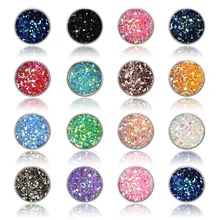 Женские серьги разноцветные, полимерные Стразы Имитация кварца камень серьги-гвоздики простые кнопки из нержавеющей стали серьги-гвоздики