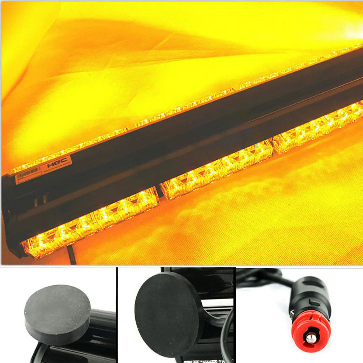 super bright car vehicle 12v 18 quot double side 108w led work service truck strobe lights