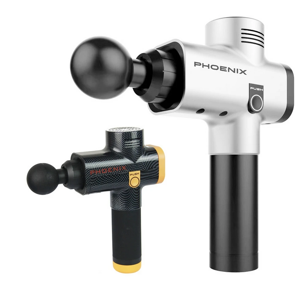 

Electronic Therapy Muscle Massage Gun High Frequency Vibration Massage Portable Body Relaxation Pain Relief Massager with 4 Head