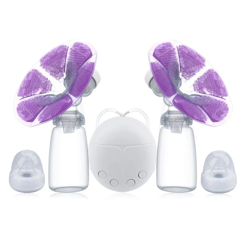 Bilateral Electric Breast Pumps & Accessories Milk Bottle USB Cable Nipples PP Intelligent Baby Breast Feeding Milk Suckers