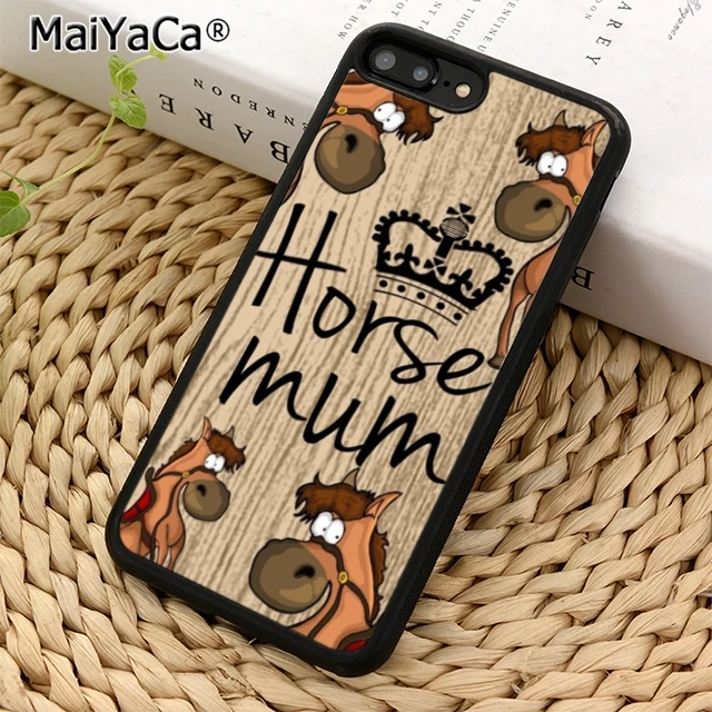 MaiYaCa Horse mum cute funny graphic puppy Phone Case For iPhone 5 6 6s 7 8 plus 11 pro X XR XS max Samsung S7 edge S8 S9 S10 |