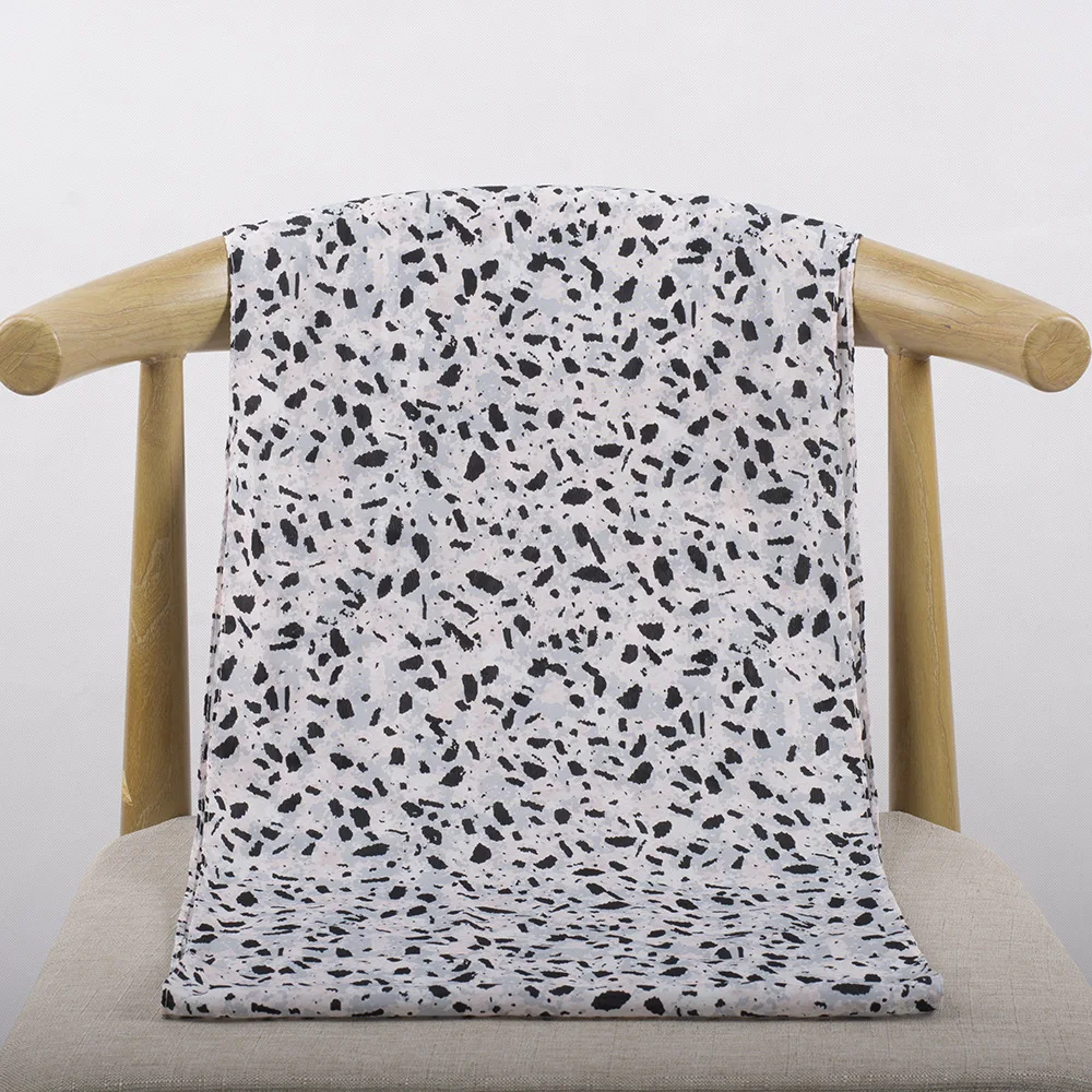 Женский шарф черно белое кольцо в точечку с петлей Infinity Echarpe Foulard Femme snood размер 140*35