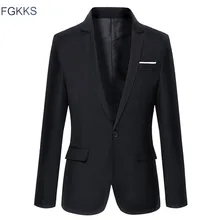 Heißer Verkauf Neue Ankunft Mode Blazer Herren Freizeitjacke Solide farbe Baumwolle Männer Blazer Jacke Männer Klassische Herren Anzug Jacken mäntel