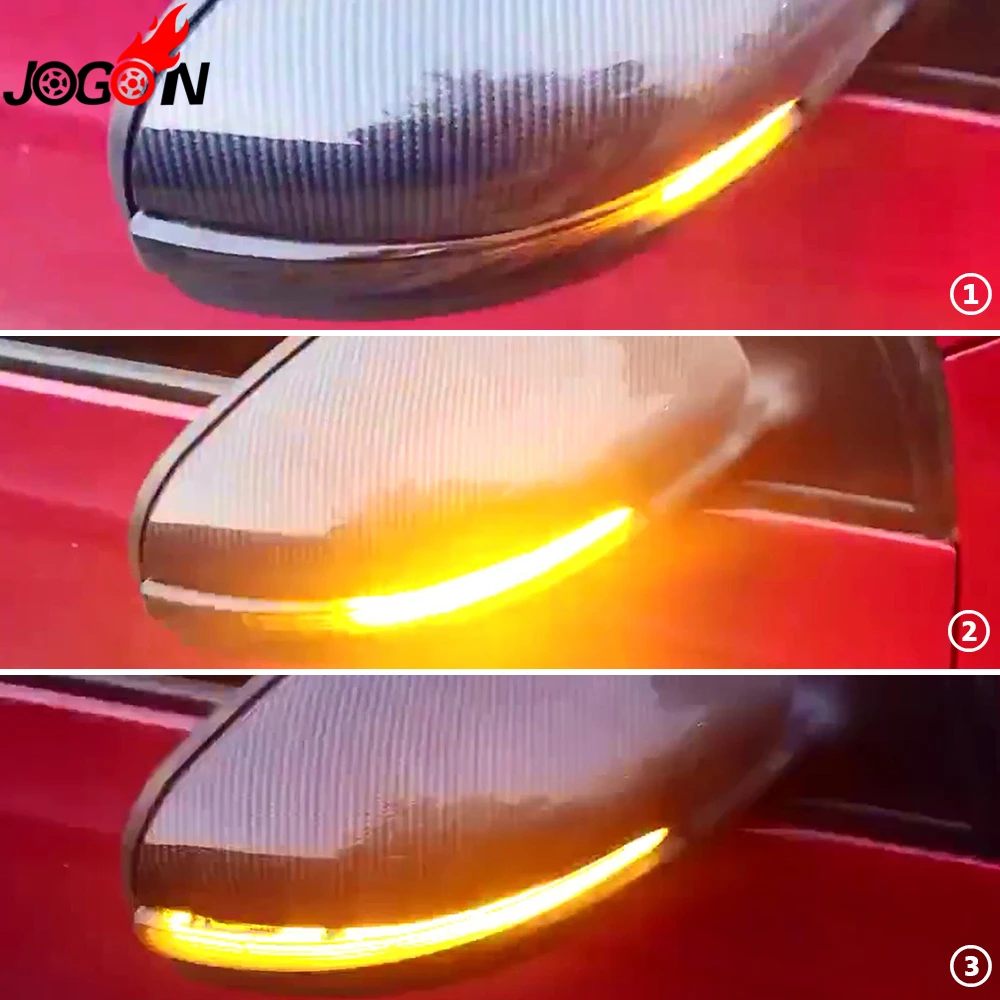 For VW GOLF 6 MK6 GTI R32 08-14 Touran Car Accessories LED Dynamic Turn Signal Light Side Wing Rearview Mirror Indicator Lamp
