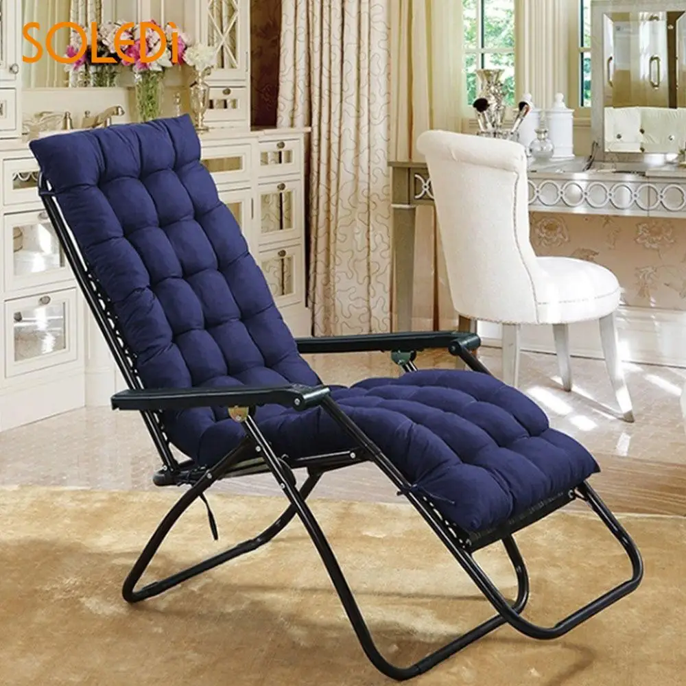 Кресло-качалка, коврик из полиэфирного волокна, подушка для кресла, мягкая подушка для дивана, подушка для сиденья, для гостиницы, офиса, лежаки, без стула - Цвет: Dark blue