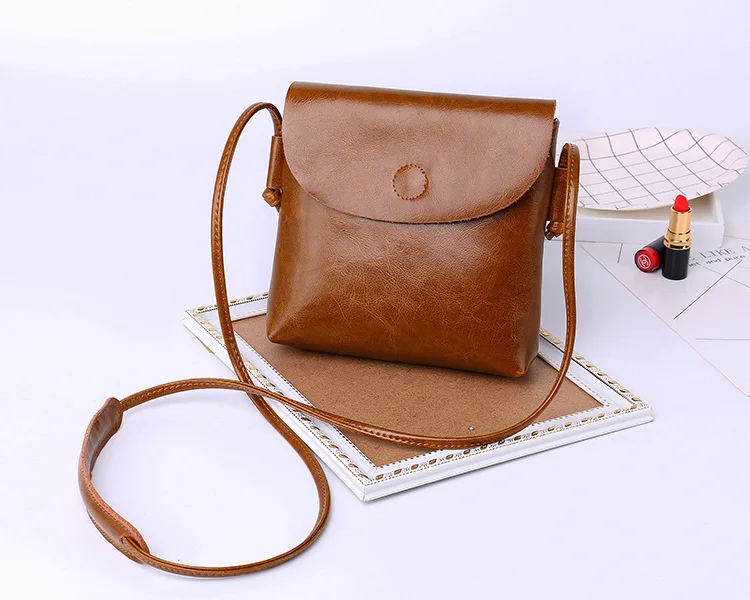 MJ Women Leather Messenger Bag Female Split Leather Shoulder Crossbody Bag High Quality Small Flap Bags for Girls (9)