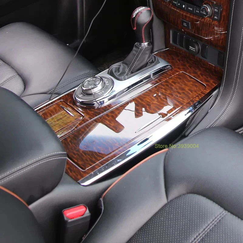 Для Nissan Patrol Y62 2016 2018 дерево АБС хром все виды аксессуаров для салона автомобиля