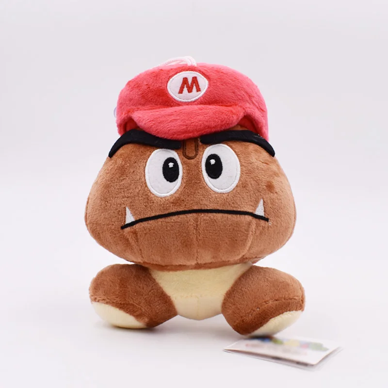 Супер Марио Bros Goomba плюшевые Мультяшные куклы мягкие игрушки 12 см 5 стилей выбрать PP хлопковые игрушки Фигурки Куклы для детских подарков - Цвет: D