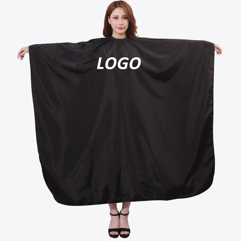 Customize Logo Extra Large Hairdressing Cape Apron Haute Couture Salon Customer Cloth Haircut Perm Dye Gown Cover Uniform U1221 3