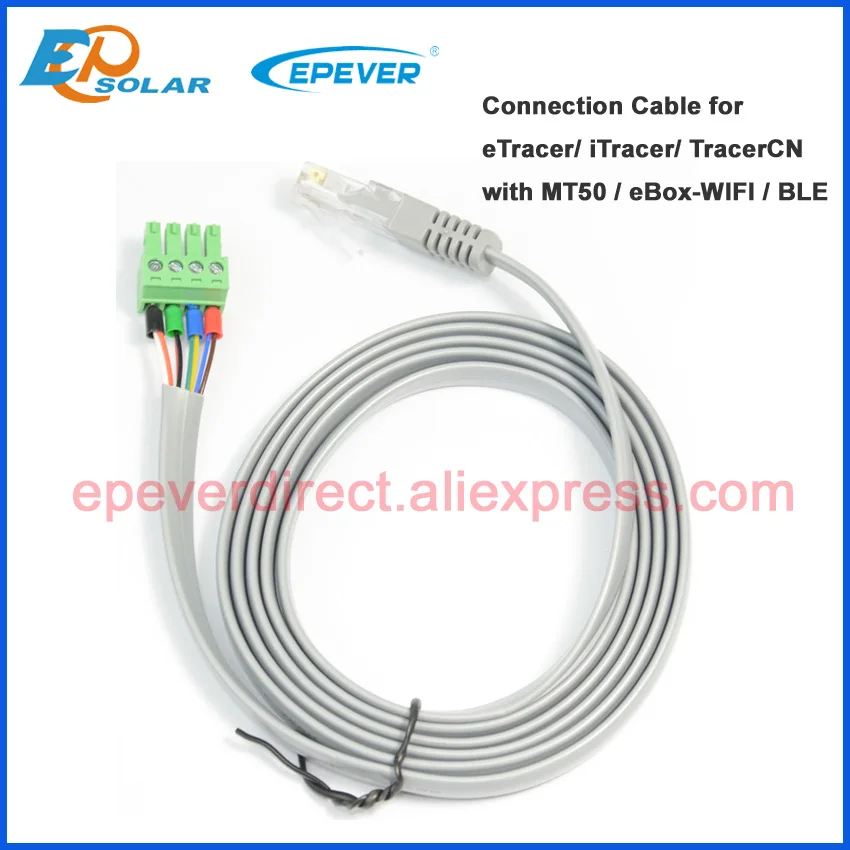 

CC-RJ45-3.81-150U for solar controller CN IT series connect with BLE wifi MT50 EPEVER EPsolar