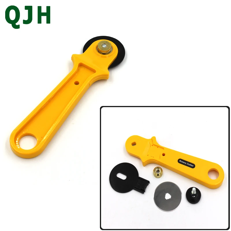 QJH 45 мм лоскутные роликовые колеса круглый нож для шитья кожи и ткани DIY бытовые