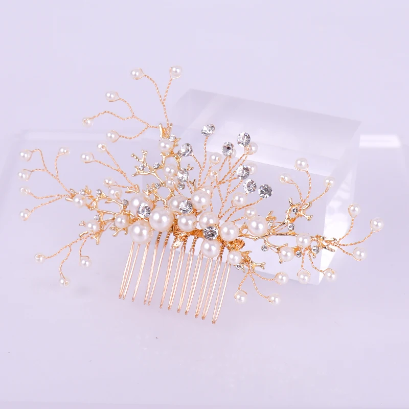 Gold Color Hair Combs (9)