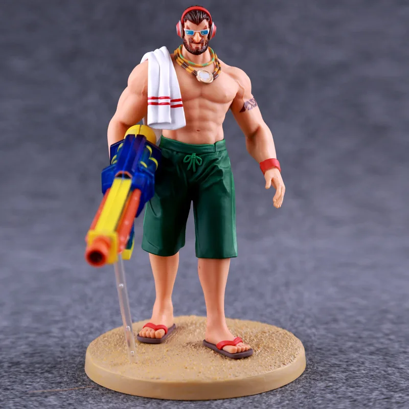 

Anime Game Character Birthday gift Pool Party Graves the Outlaw 18cm pvc action figure game character kids model toys hot sale