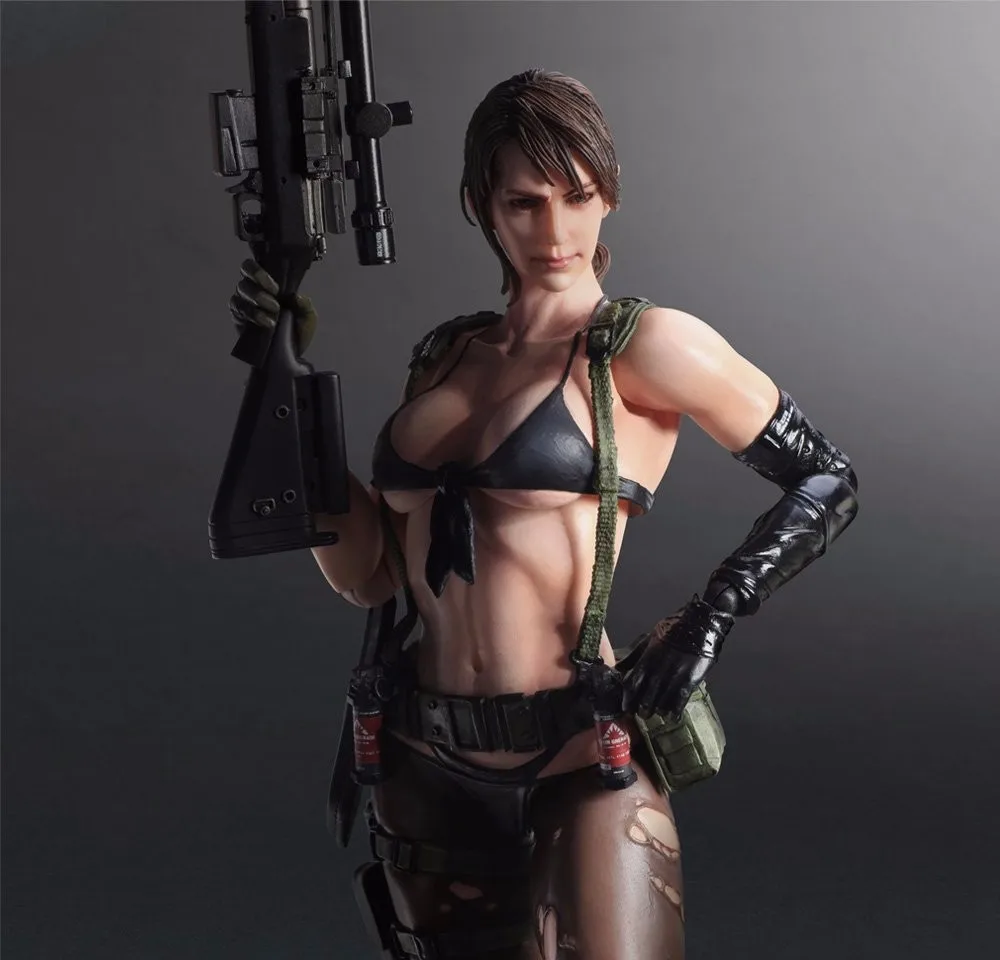 Play Arts Kai Metal Gear Solid 5 The Phantom Pain тихий яд змея PA 25 см ПВХ фигурка кукла игрушки детский