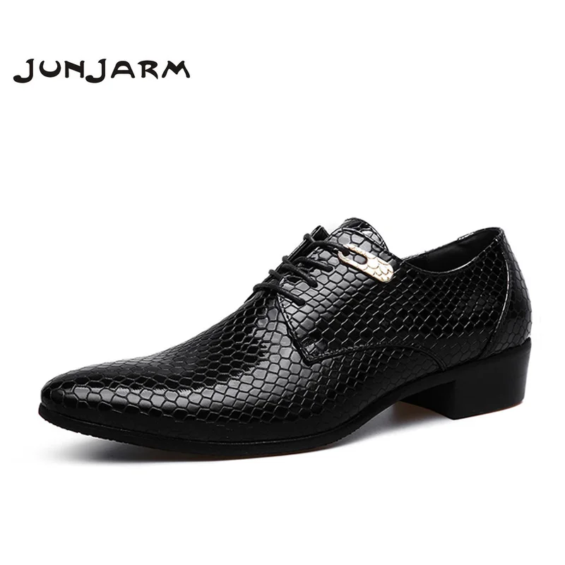 JUNJARM/; брендовые Мужские модельные туфли в деловом стиле; мужские туфли-оксфорды из микрофибры; классические офисные свадебные мужские туфли на плоской подошве; большие размеры 38-47