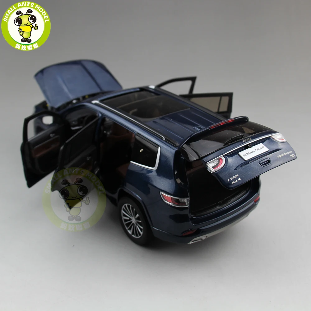 1/18 Jeep Grand Commander Fiat Chrysler литой металлический Автомобиль Suv Модель Коллекция подарок синий цвет