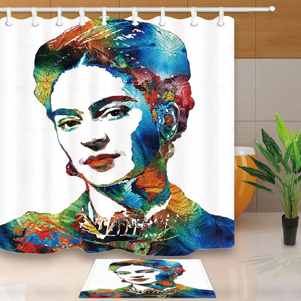 Polyester Fabric Bathroom Shower Curtain Girl SC054 Waterproof Bath