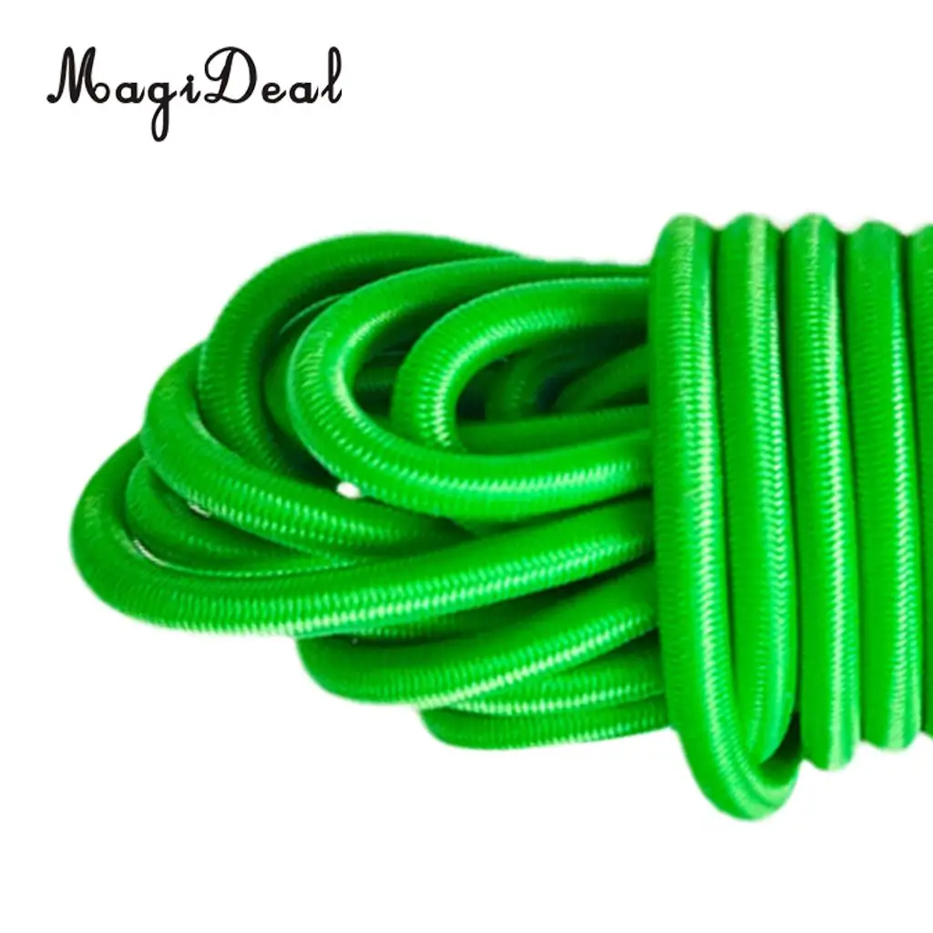 MagiDeal 4mm x 5m Strong Elastic Round Bungee Rope Shock Cord Tie Down Marine Boat Trailer Kayak Surfboard Roof Rack