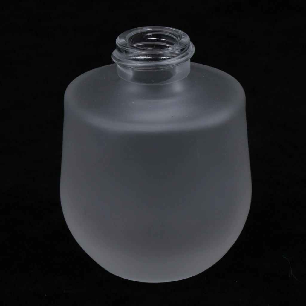 2 x Frosted Glass Refillable Pump Lotion Spray Bottle Makeup Container 30ml for Storaging the Cosmetic Liquids