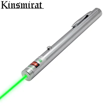 

Powerful Green laser sight pointer with Chrome color body lasers 2000m 532nm free shipping