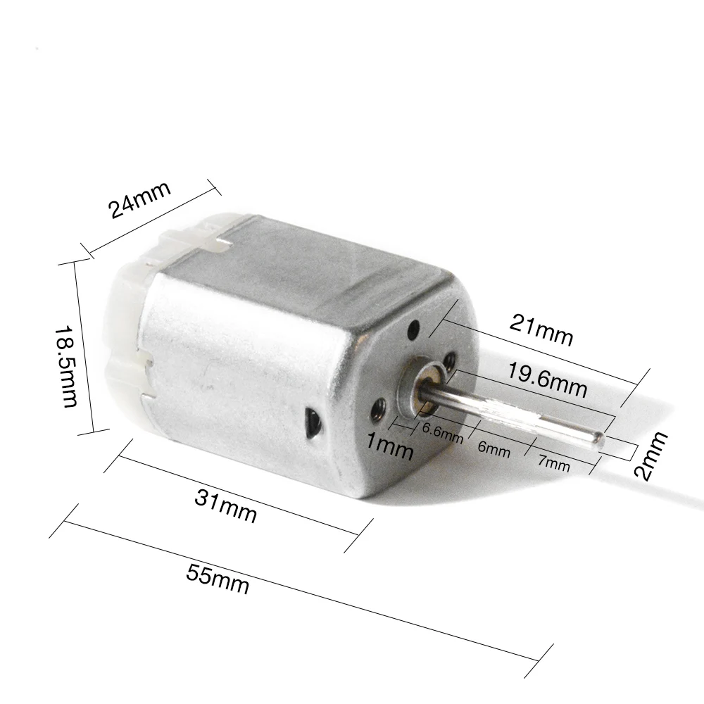 

AZGIANT 20mm Micro DC Motor FC-280 Car electric fitting ,Door lock motor,Fold the rearview mirror motor (RIBBED SHAFT)
