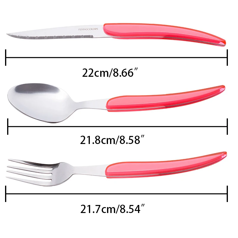 3 шт./компл. Посуда Столовые приборы прибор из нержавеющей стали детской одежды в цветах радуги столовая вилка и нож ложка, столовые приборы кухонные принадлежности