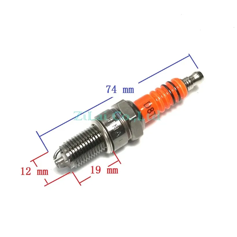 10 шт. Свеча зажигания D8TC для мотоцикла, Байк ATV Quad Motard мопед Багги скутер Мотокросс трехэлектродный