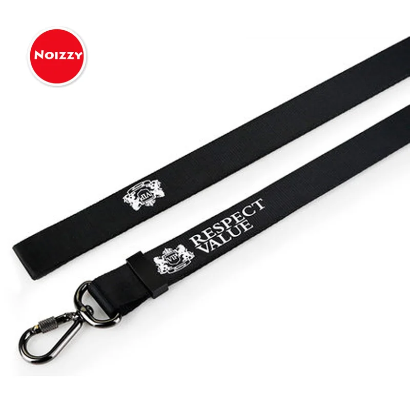 

Noizzy VIP Style Respect Value Neck Strap Car Key ID Card Lanyard Keychain Auto Black Motorcycle Phone Holder Key Rings for Men