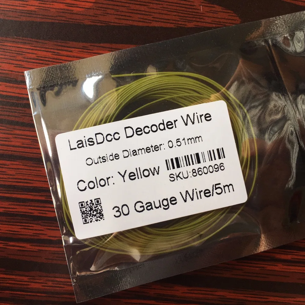 5 метров 10 цветов LaisDcc Multistrand ультра тонкий ультра гибкий декодер провода с 0,51 мм наружный диаметр/LaisDcc бренд