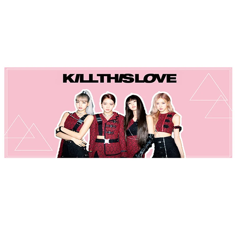 Горячая Kpop BLACKPINK концертная поддержка баннер Дженни JISOO Роза Лиза баннер на руку стикер повесить плакат вентиляторы подарок 45*15 см