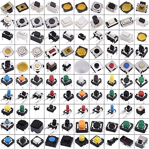 

500pcs Assorted Key Push Button Touch Micro Switch Kit Car Remote Control Tablet PC Repair Package Tactile Interruptor connector
