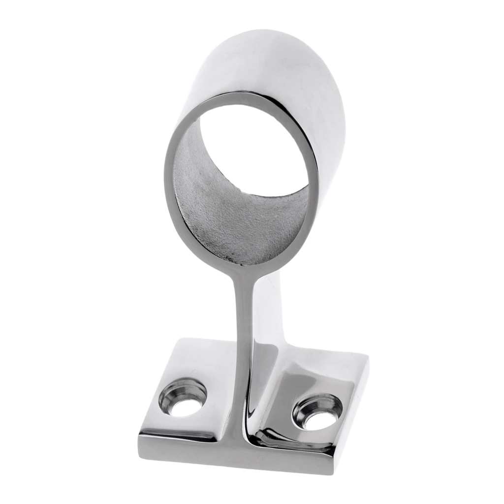Boat Handrail Fitting Center Stanchion Marine Grade 316 Stainless Steel Corrosion Resistant Durable