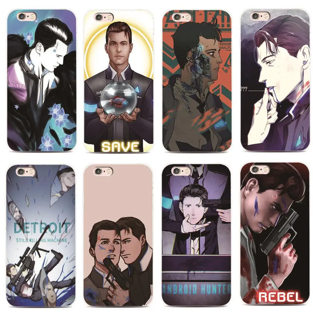 

Detroit Become Human RK800 phone Case For iphone 7 X XS XR XSMA case For Samsung S8 S9 S10 case cover