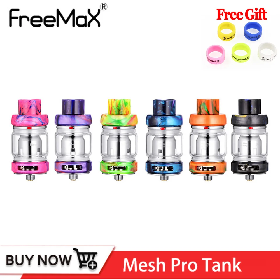 

Original Freemax Mesh Pro Tank Atomizer 6ml Carbon Fiber Freemax Mesh Pro Coil Vape Tank Vaporizer Metal Resin Tank 510 Thread
