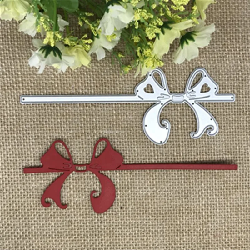 

Love Bow Metal Cutting Dies Stencil Scrapbooking Photo Album Card Paper Embossing Craft DIY