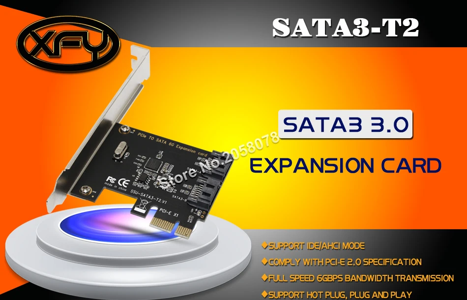 PCI Express SATA3.0 2-Порты и разъёмы SATA III 6 г расширения адаптер карты контроллера для настольного компьютера Компоненты ПК PCI E