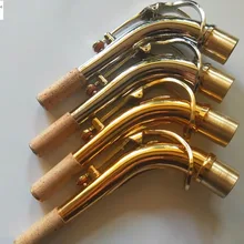 Удовлетворенность отличный Разъем Диаметр латунь материал золото и посеребренный саксофон изгиб шеи для альт саксофона