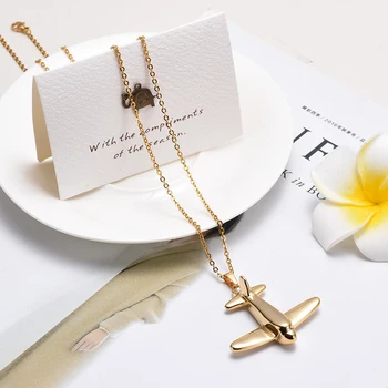

Mini Cremation Stainless Steel Airplane Cremation Urn Jewelry Chain Necklace Funeral Ashes Holder Keepsake Pendant Jewelry Ash
