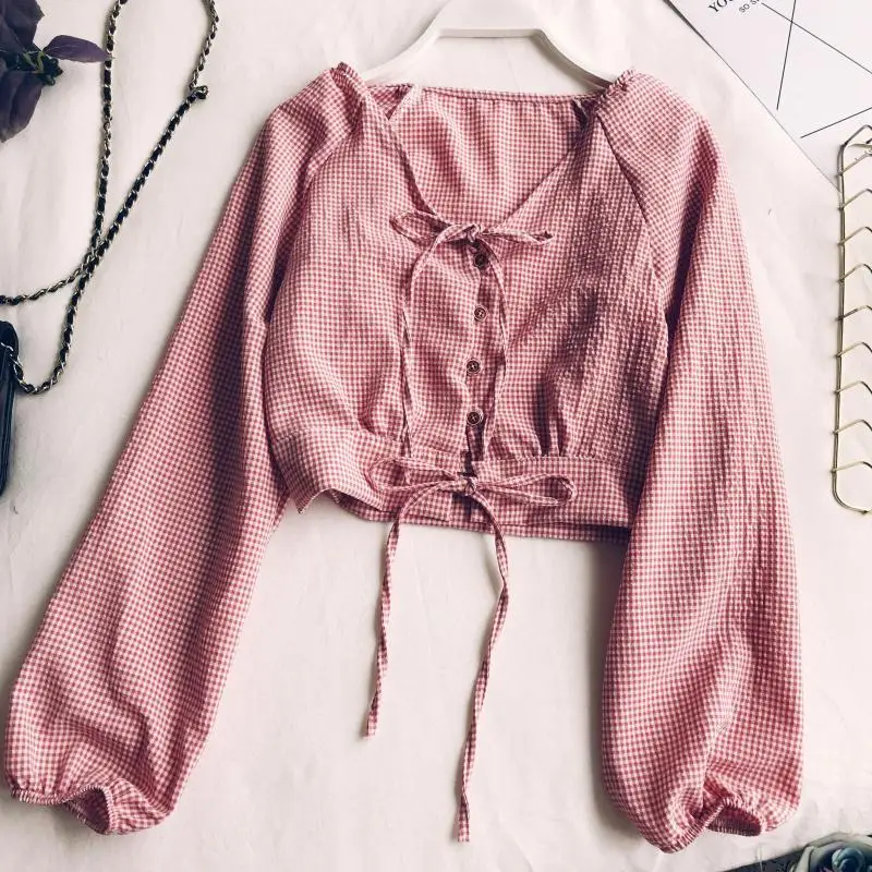 2019 Новый Для женщин блузка рубашки Весна Chic раннюю осень новый французский