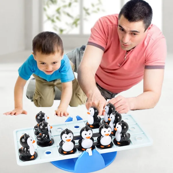 

Balance Penguin Board Game 1-4 Players Family/Party Parents with Children Funny Game Entertainment Made High Quality Plastic