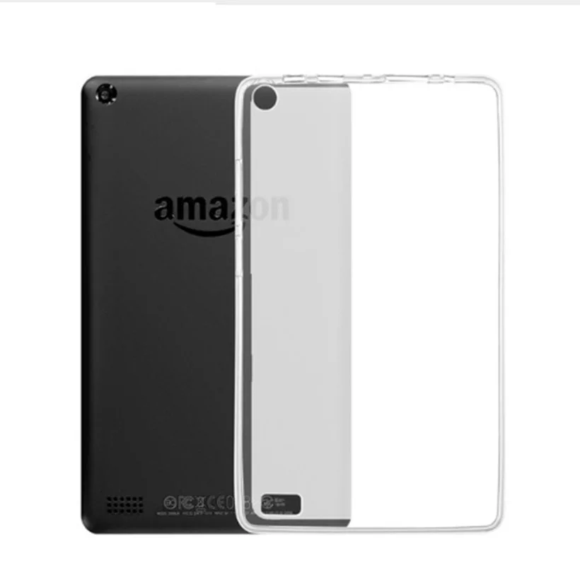 Чехол для Amazon Fire HD 10 планшеты 5th/7th поколения / выпуска) Задняя Крышка Прозрачный мягкий чехол силиконовый чехол для планшета
